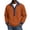 Saffron #50, variant on Shirts for Women Trendy Short Sleeve Button Up Collared Shirt with Denim Collar Waffle Knit Patchwork Polo Shirts 2XL