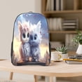 thumbnail image 5 of Honeii Cute Animal Couple Print Clear Backpack Heavy Duty Transparent Bag 17" See Through BookBag for Women Men Adults Work Festival Sports Travel, 5 of 7