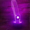 thumbnail image 2 of SCSYV 3D Night Light LED Illusion Desk Table Lamp Poker Pretty Gift for Infant Touch Sensor Awesome Decoration Gift for Brother and Sister Led 7 Color, 2 of 5