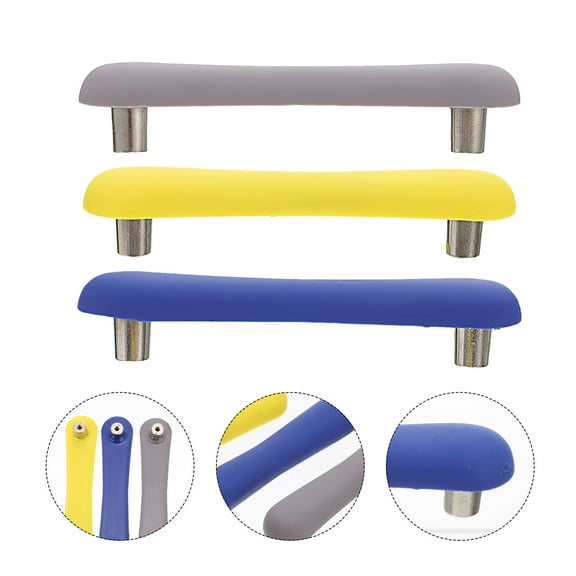 ULTNICE 3Pcs Yellow Furniture Handles for Dresser and Cupboard