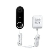 OhmKat Video Doorbell Power Supply - Compatible with Nest Hello - No Existing Wiring Required - Transformer, Adapter, Power Kit & Supply All In One (White)