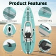 thumbnail image 5 of Danrelax 1 Person Inflatable Kayak for Adults, Drop-Stitch Floor, Tandem Kayak, Blue, 5 of 9
