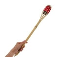 thumbnail image 3 of OULII Cylindrical Bamboo Torch Rustic Style Bamboo Red for Outdoor Adventure 1 Pair, 3 of 8