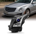 thumbnail image 6 of AKKON - Fits 2013 2014 2015 2016 2017 2018 Cadillac ATS Sedan [Halogen Type] Projector Chrome Headlight Driver Left headlamp, 6 of 6