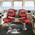 thumbnail image 2 of Gymax 2 PCS Low Back Boat Seat Folding Fishing Boat Seat Stainless Steel Screws Included, 2 of 10