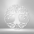 thumbnail image 4 of Classic Tree of Life Steel Sign Laser Cut Powder Coated Home & Office Metal Wall Decor Multiple Sizes & Colors, 4 of 5