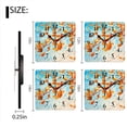 thumbnail image 3 of Square Wall Clock,Oil Painting Of Orange Leaves Falling From Tree Branches,Silent Non-Ticking Wall Clock Decor for Home Office Kitchen Living Room Bedroom(14inch), 3 of 4