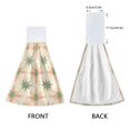 thumbnail image 3 of Yayeee Kitchen Hanging Hand Towels Set of 2 with Loop Bathroom Absorbent Tie Towel, Pastel Beige Geometric, 3 of 7