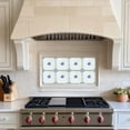 thumbnail image 3 of Mi Alma Removable Vinyl Blue Floral Backsplash Tile Stickers, 24pcs, 3 of 8