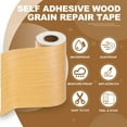 thumbnail image 4 of Uxcell Ruban de Réparation Grain de Bois Auto-Adhésif, Patch de Réparation Grain de Bois Réaliste Multi-Usage pour Meubles Chêne Américain 33'x 4 Pouces, 4 of 7