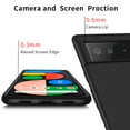 thumbnail image 5 of X-level Google Pixel 6 Case Ultra-Thin Slim Fit [Guardian Series] Phone Cases Soft Flexible TPU Matte Finish Coating Light Protective Back Cover for Pixel 6 - Black, 5 of 6