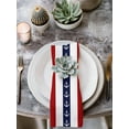 thumbnail image 2 of Nautical Anchor Cloth Napkins Set of 6 Reusable Dinner Napkins, Red Navy Blue White Stripe Geometric Cocktail Napkin Washable Table Napkins for Wedding/Holiday Party/Baby Shower 20"x20", 2 of 7