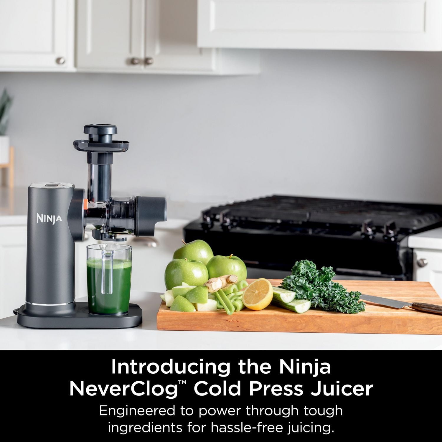 Ninja JC151C NeverClog Cold Press Juicer, 150 Watt, Ninja JC151C NeverClog Cold Press Juicer