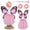 Pink, variant on Porch Goose Outfit Decorative Cement Goose Clothes for Yard Garden Decoration