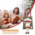 thumbnail image 3 of Bolsa de regalo de Navidad con asa muñeco de nieve de Wdftyju Santa Claus elfo muñeco de dibujos animados en 3D muñeco de nube bolsos de decoración para el hogar, 3 of 8