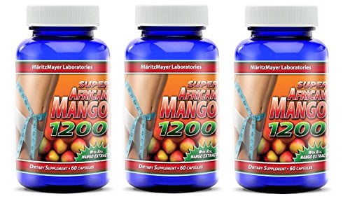 Super African Mango 1200 Dietary Supplement 60 Capsules 3-Pack
