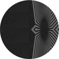 thumbnail image 1 of Ahgly Company Indoor Round Patterned Night Black Area Rugs, 6' Round, 1 of 6