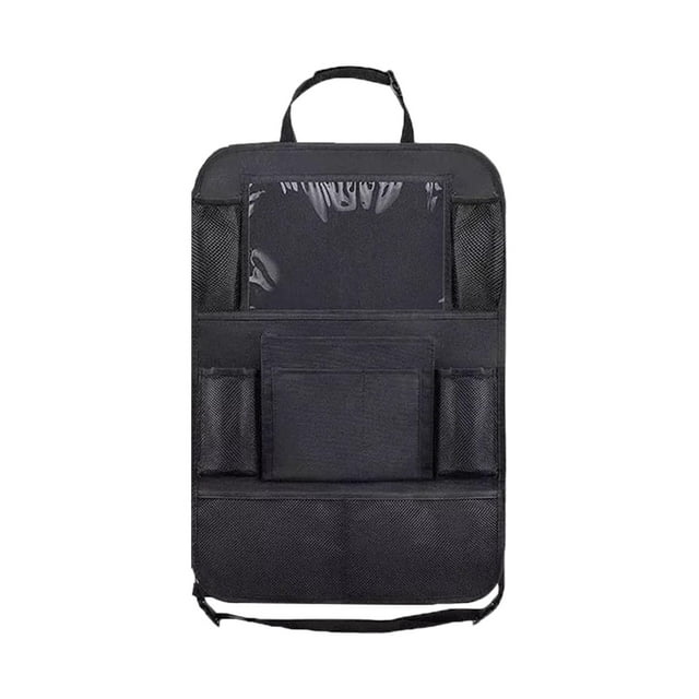 Organizador del respaldo del asiento,Organizador de asiento trasero de coche con bolsillos ajustables,Ahorro de espacio del organizador del asiento trasero del maletero del automóvil,Asiento