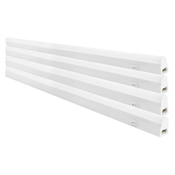 Lampara LED para Sobreponer LightTubo 4 pzas 4W Luz de Día 110/265 3000K 375 Lm Barra o Tubo LED Marco Policarbonato.
