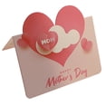 thumbnail image 1 of Rewera - Juego de 100 tarjetas de felicitación para el Día de la Madre, tarjetas plegables con forma de corazón, notas para la fiesta del Día de la Madre, 1 of 6