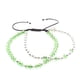 thumbnail image 1 of Pulsera Glowa de plata y cristal checo. Bohemia Verde GLOWA Pulsera, 1 of 7