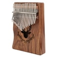 thumbnail image 2 of Thumb Piano Kalimba 17 Keys Wood Portable Finger Instrument with Tune Hammer Gift, 2 of 14
