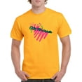 thumbnail image 1 of Retro Only 90's Kids Will Remember With Crazy Colors Men Gold T-Shirt, Male Medium, 1 of 2