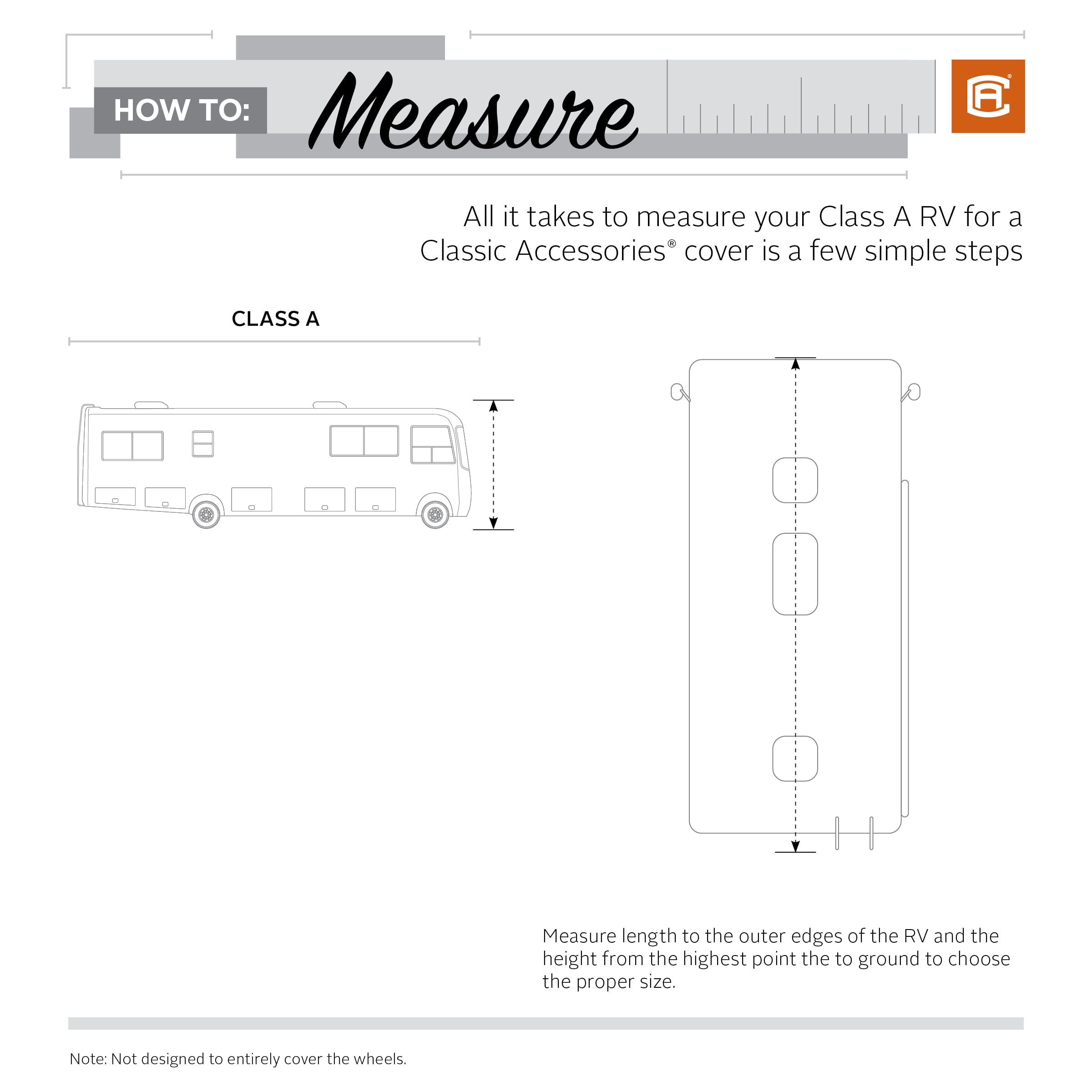 Classic Accessories Over Drive PermaPRO™ Class A RV Cover, Fits 33' - 37' RVs