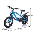 thumbnail image 3 of QEEKA 24V Kids Ride On Electric Dirt Bike,300W Super Power Motor,Up to 12.43MPH,16in Wheels,Power Display,Adjustable Seat Height,Hand-Operated Brakes Electric Balance Bike for Kids 5+,Blue, 3 of 9
