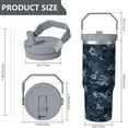 thumbnail image 5 of 1pc Nurse 30oz Tumbler with Straw & Handle - Insulated Stainless Steel Cup | Holiday Gift for Man Women (Christmas, Valentine's, Birthday), 5 of 7