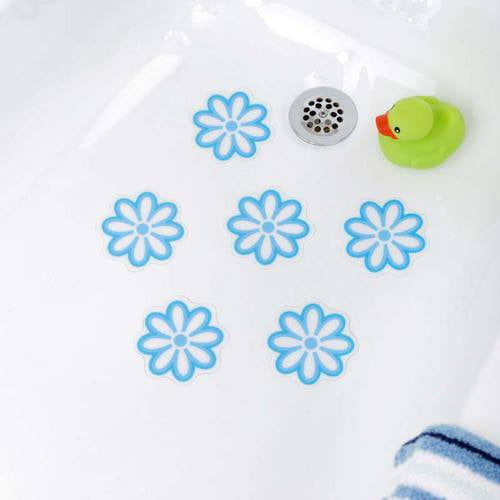 SlipX Solutions Adhesive Daisy Bath Treads (6 Count)