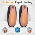 thumbnail image 3 of Hand Warmers Rechargeable 2 Pack, 14000mAh Electric Hand Warmers with Charging Case, Quick Charge Portable Heater,Gifts for Christmas, Winter, Outdoor, Camping, Hunting Accessories, White, 3 of 13