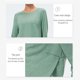 thumbnail image 3 of Camisas de entrenamiento para mujer, camisetas de yoga de manga larga, camiseta informal para senderismo, camiseta atlética transpirable de secado rápido, L, 262, 3 of 7