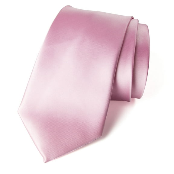 Spring Notion Men's Solid Color Satin Microfiber Tie