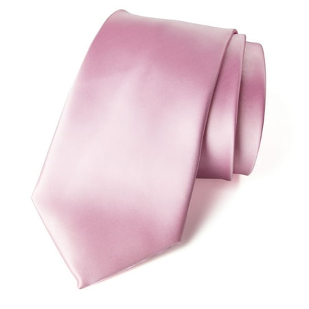 Purple Tire - Spring Notion Men's Solid Color Satin Microfiber Tie