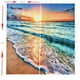 thumbnail image 4 of 2 paneles de cortinas de , de árboles , de cortinas estampadas, cortinas de ventana para dormitorio, ojales, cortinas Sea Wave_2 perfecl Cortinas de impresión digital 3D, 4 of 8