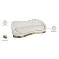 thumbnail image 6 of Pemberly Row Modern / Contemporary Upholstered Cream Finish Velvet Sofa, 6 of 7