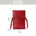 thumbnail image 2 of Bolso bandolera de hombro para mujer con pantalla táctil de PU para teléfono móvil, 2 of 5