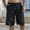 Black, variant on Men Shorts Casual Yellow Summer Beach Shorts Plain Knee Length Elastic Waist Shorts with Pockets for Men S