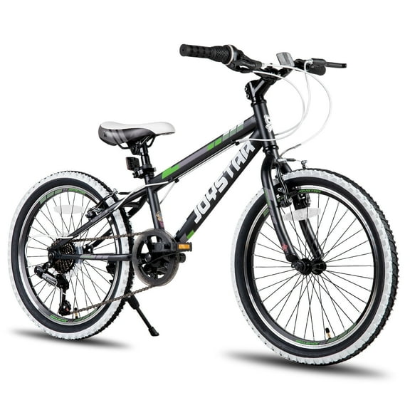 JOYSTAR Lubbock 20 24 Inch Kids Bike for Boys & Girls Ages 7-12 Years Hardtail Mountain Bike for Kids with 1-Speed/7-Speed Drivetrain, White Wall Knobby Tires, Kids' Bicycle