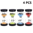 thumbnail image 1 of 4pcs 4colors Hourglass Sand Timer 3 Min/ 5mins /10mins /20mins Timer GuanGuan, 1 of 4