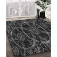 thumbnail image 3 of Ahgly Company Machine Washable Indoor Square Transitional Midnight Gray Area Rugs, 5' Square, 3 of 7