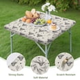 thumbnail image 4 of Highland Cow Cactus Triangle Pattern Square Fitted Tablecloth with Elastic Edge,Square Table Cover,Washable Elastic Table Cover for Home Kitchen Party Decor 36"x36", 4 of 6