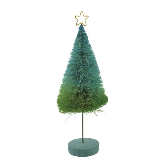 Christmas Gnome Sisal Tree With Star Plastic Christmas Wood Vi0927 Green