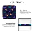 thumbnail image 5 of Naloa Sea Jellyfish Tissue Box CoverLeather Tissue Holder Square Facial Tissue Case Facial Paper Organizer Dispenser for Bathroom, Vanity Countertop, Tabletop, Car, 5 of 8