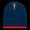 Navy/Red, variant on Single Striped Beanies, Black/Red