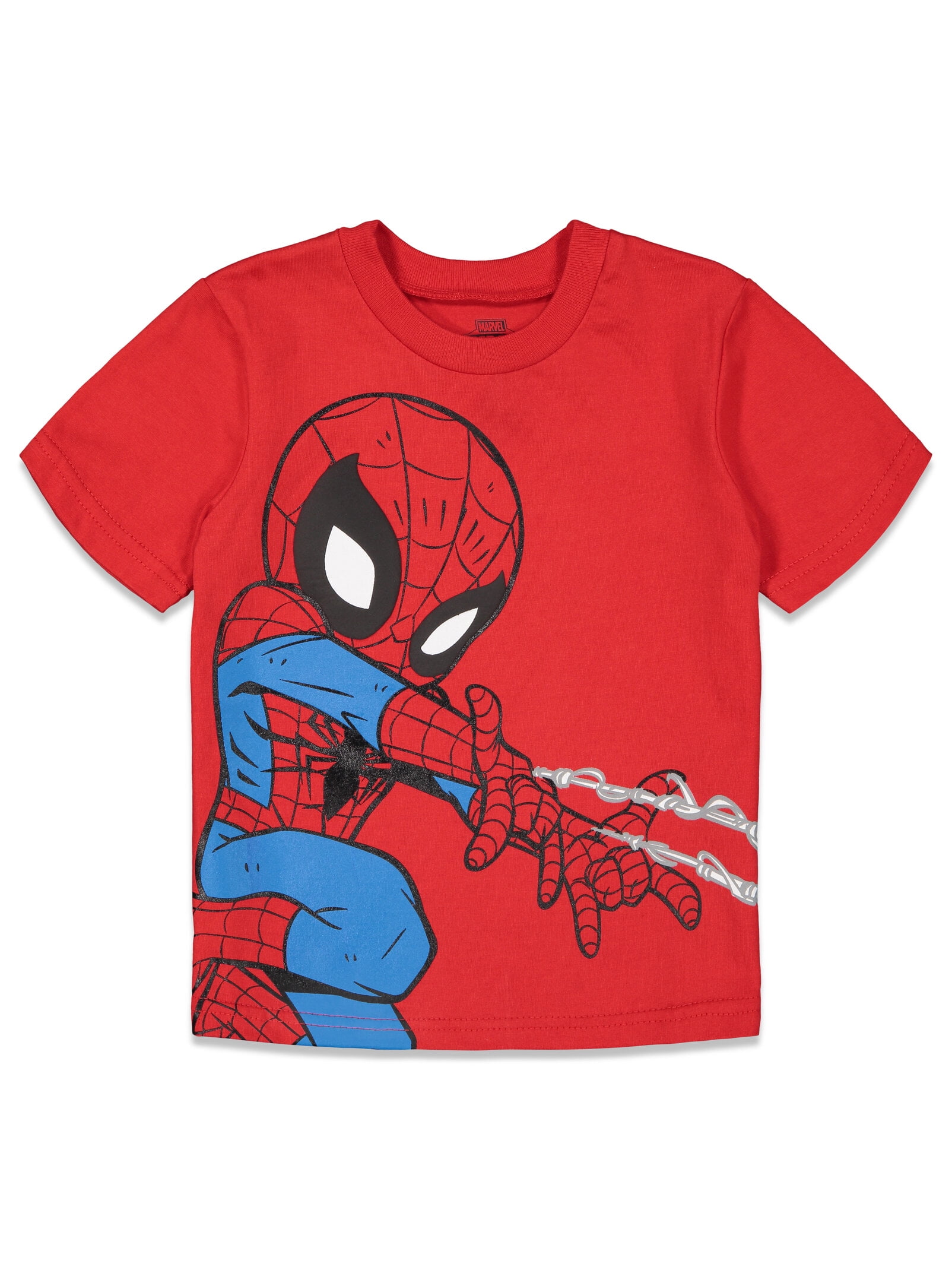 Marvel Avengers Spidey and His Amazing Friends Spider-Man Iron Man Miles Morales 4 Pack T-Shirts Toddler to Big Kid