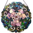 thumbnail image 4 of RADIANCE Goods Tiffany-Glass Victorian Window Panel 20", 4 of 4