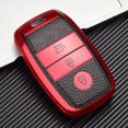 thumbnail image 1 of HAHDAXIA Leather Car Remote Key Case Cover Shell,Fit For KIA Rio Rio5 Sportage Ceed Cerato K3 KX3 K4 K5 Cerato Sorento Optima Cerato Picanto, 1 of 7