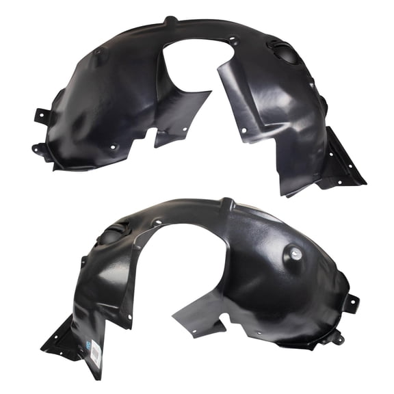 TRQ Front Inner Fender Liner Set Compatible with 2007-2015 Mini Cooper BDA15515